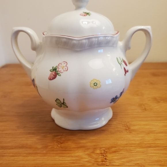 VINTAGE JOHNSON BROS/ENGLAND ROSE SUGAR EXCELLENT - Picture 8 of 8